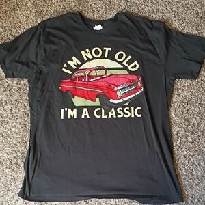Classic Car Graphic Black T-Shirt
